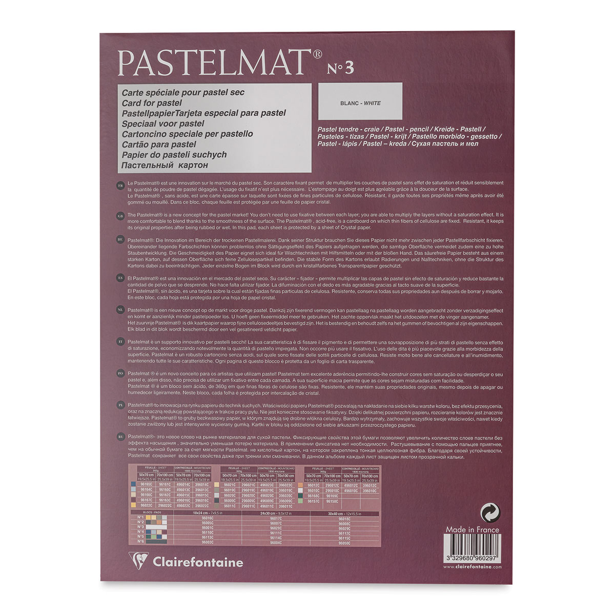 Clairefontaine Pastelmat Sheet - 27-1/2 x 39-1/2, Dark Gray, 1