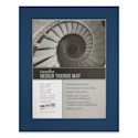 Crescent Pre-Cut Mat - Bottle Blue, (11-1/2