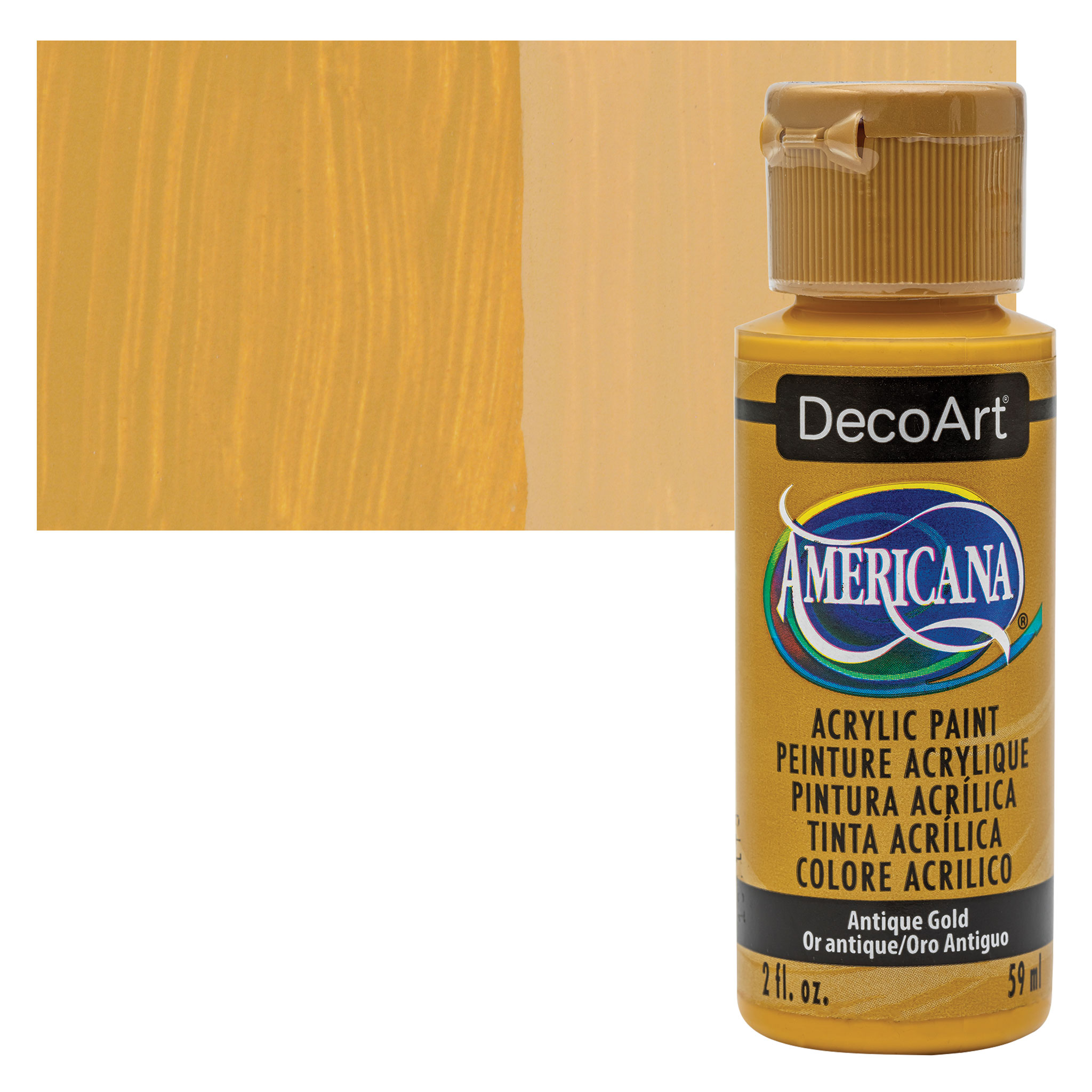DecoArt Americana Acrylic Paint - Antique Gold, 2 oz