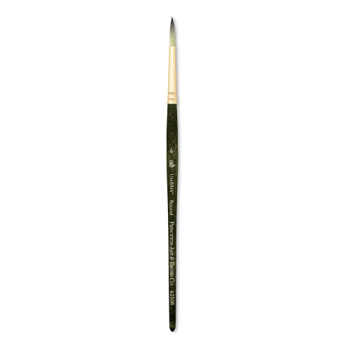 Princeton Umbria Short Handle Synthetic Paint Brush for Watercolor, Acrylic  and Oil, Series 6250, Liner, 4