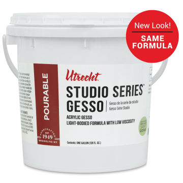 Utrecht Studio Series Acrylic Gesso - Light Bodied, White, Gallon