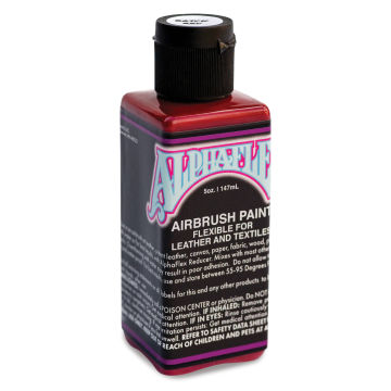 Alpha6 AlphaFlex Airbrush Textile and Leather Paint - Brick Red, 5 oz