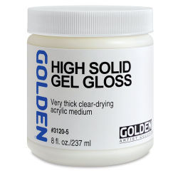 Golden Medium, Gloss- High Solid Gel,  8 oz jar