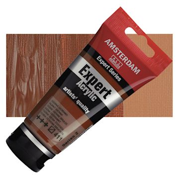 Open in modal - Amsterdam Expert Series Acrylic - Burnt Sienna, 75 ml tube and swatch