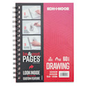 Koh-I-Noor Wirebound Drawing Pad - 5-1/2" x 8-1/2", Side Wire, 70 lb, 60 Sheets
