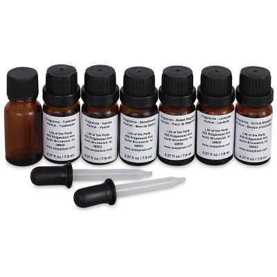 Invent-A-Scent - Six bottles from Serenity Blend Assortment with empty bottle and 2 Droppers
