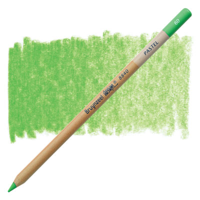 Bruynzeel Design Pastel Pencil - Light Green 60 (swatch and pencil)