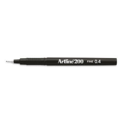 Artline Artline 200 Writing Pen - 0.4 mm Tip, Black