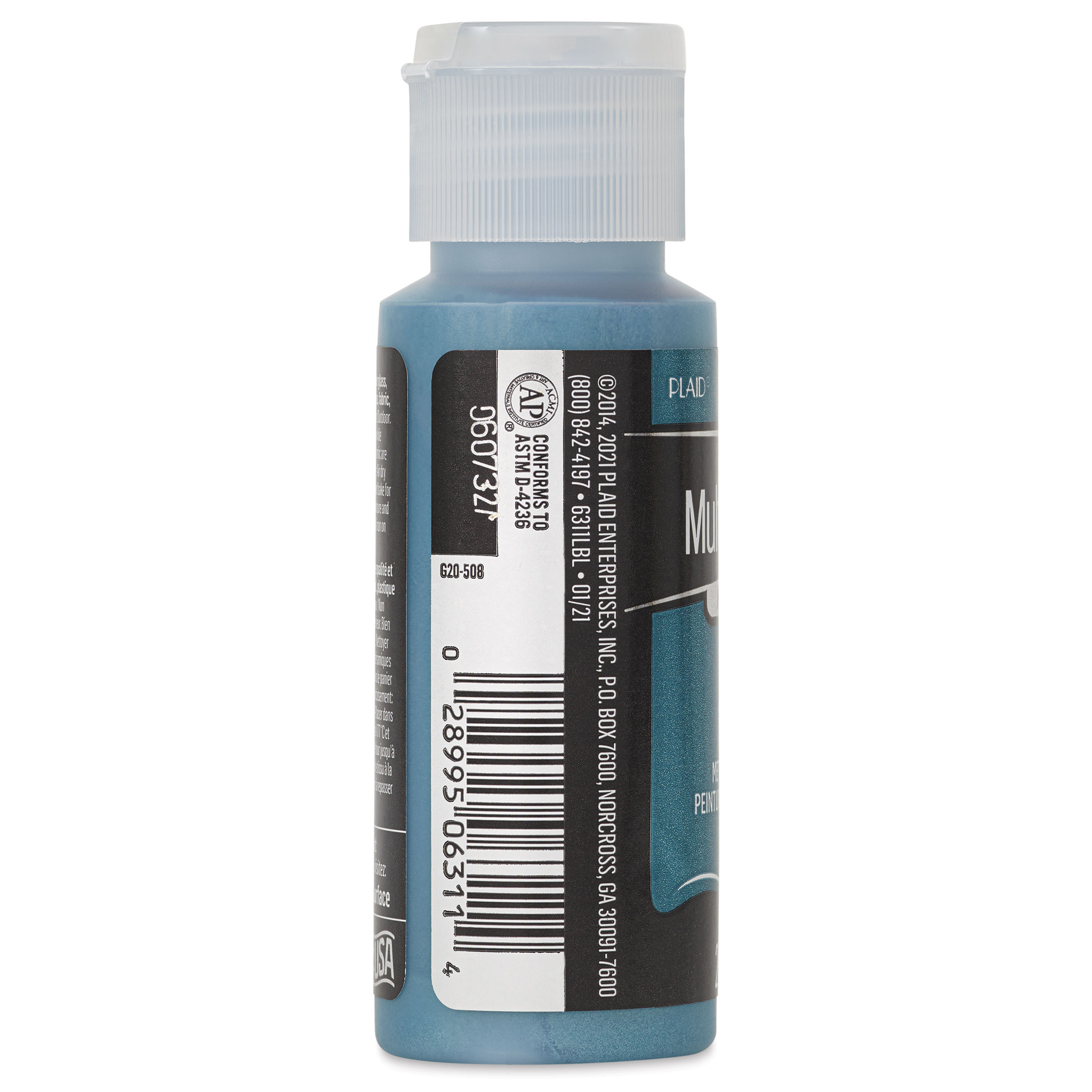 FolkArt Multi-Surface Metallic Acrylic Paint - Teal Topaz, 59 ml