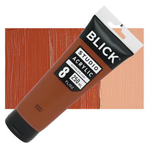 Blick Studio Acrylics - Burnt Sienna, 8 oz tube
