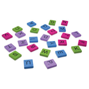 Craft Medley Letter Tiles - Assorted Colors, Package of 26