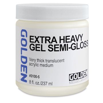 Open in modal - Golden Extra Heavy Acrylic Gel Medium - Semi-Gloss, 8 oz jar