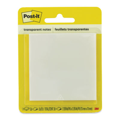 Post-It Transparent Notes - 2-7/8" x 2-7/8" (In package)