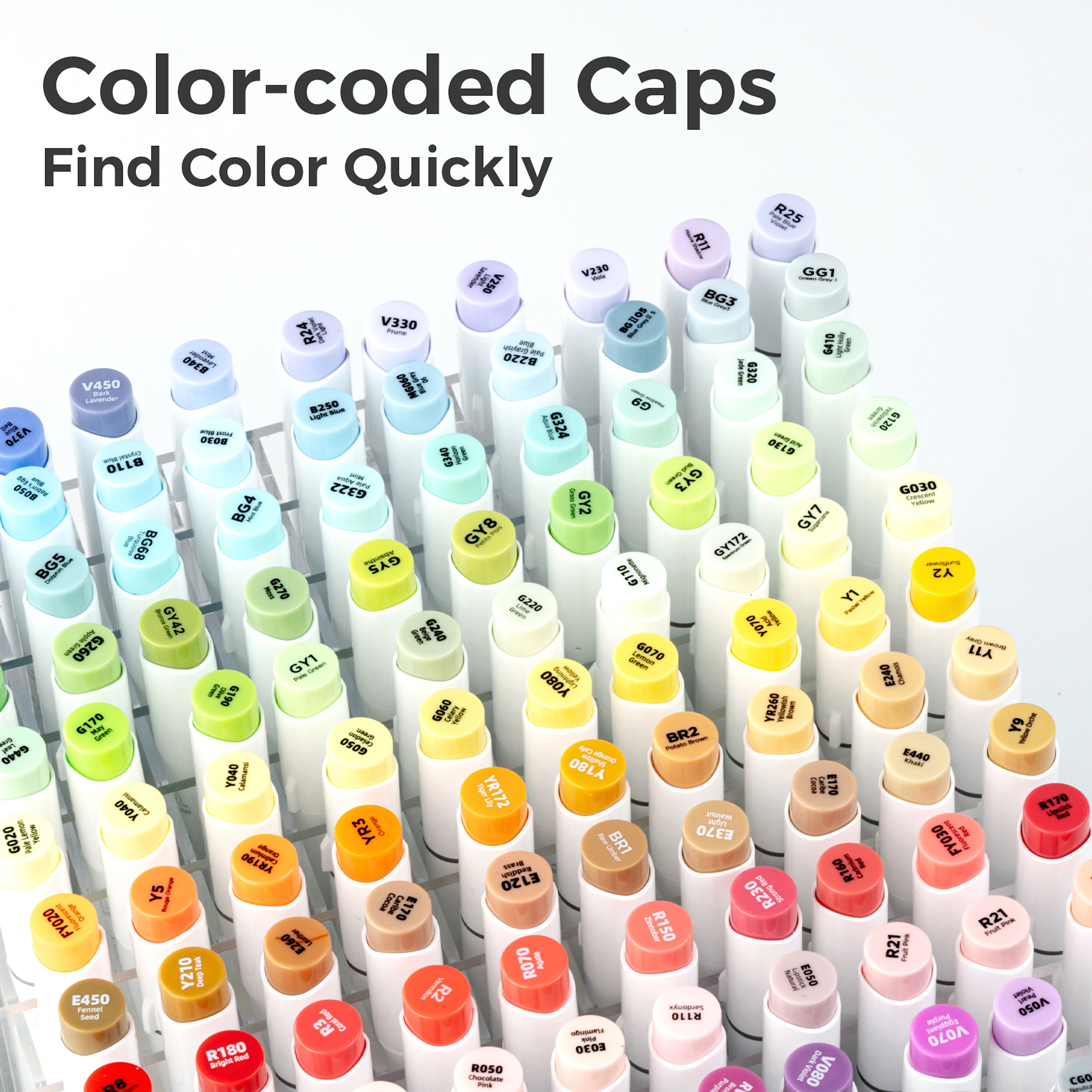 Ohuhu Honolulu B Dual Tip Marker Sets - Set of 72, Assorted