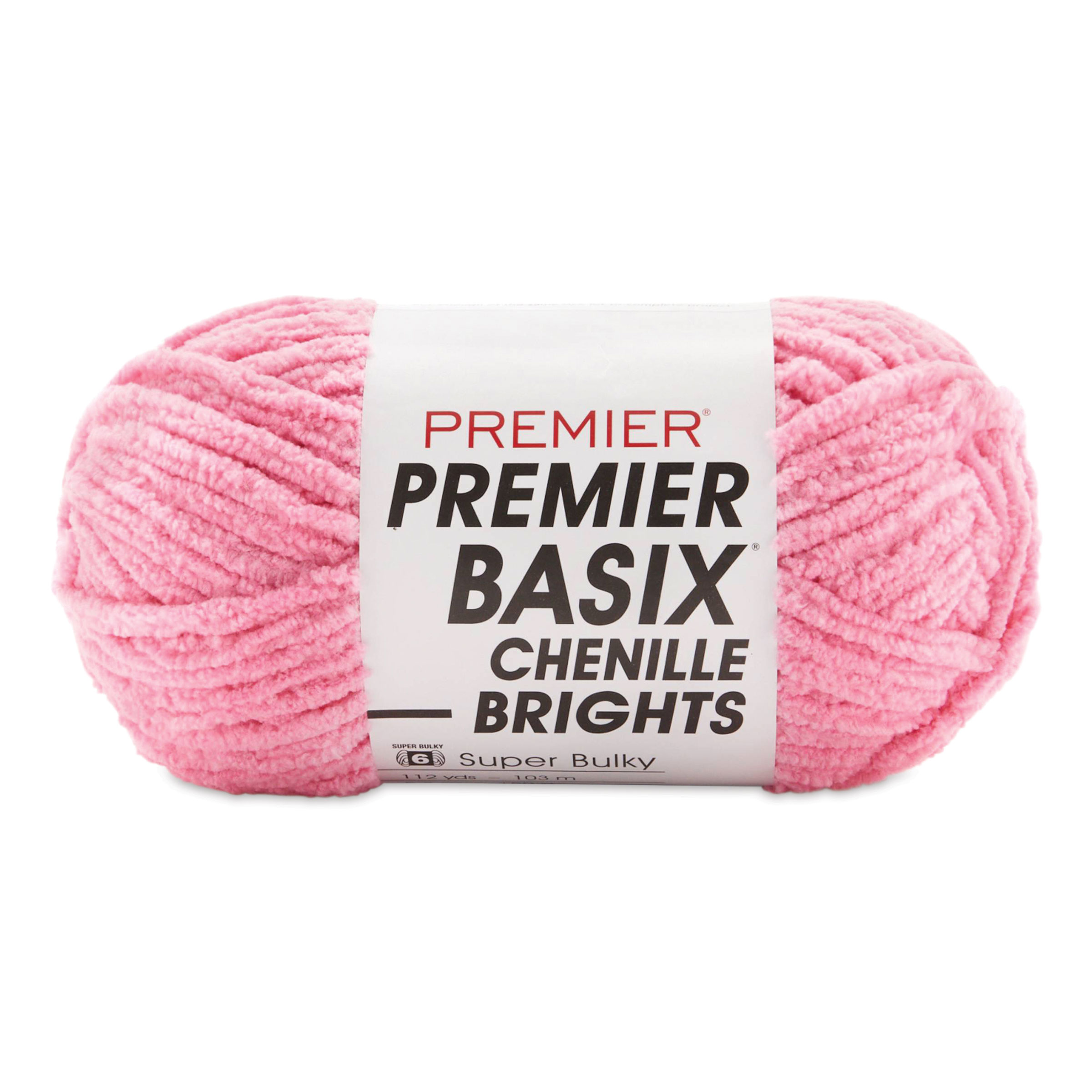 Premier Basix Chenille Brights Yarn-Hibiscus