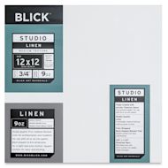 Blick Studio Linen Stretched Canvas - 12" x 12", Traditional 3/4" Profile