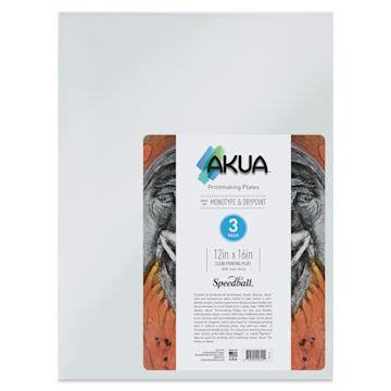 Open in modal - Akua Printmaking Plates - 12" x 16", Pkg of 3, label shown
