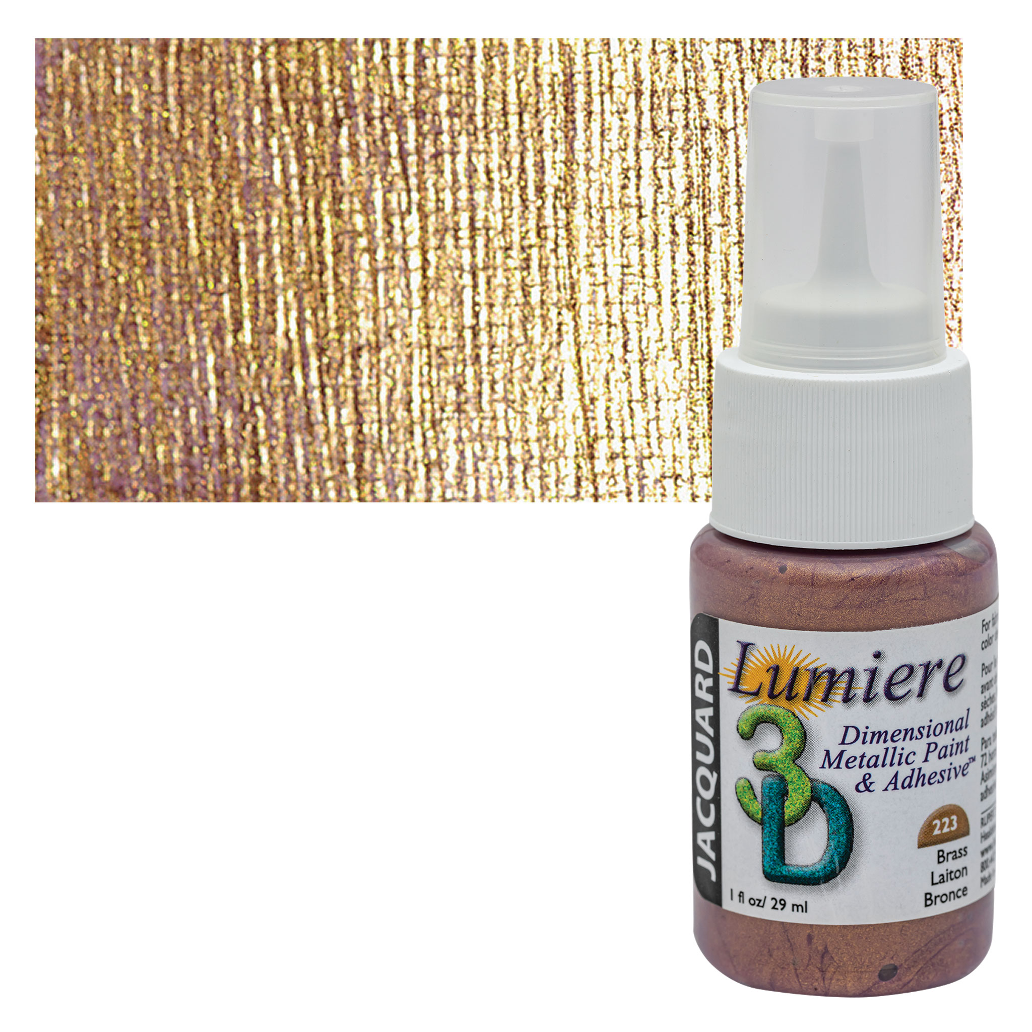  Jacquard Lumiere Fabric Paint MET, Metallic Gold