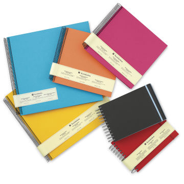 Semikolon Black Page Photo Albums - Several colors and sizes of Albums stacked loosely
