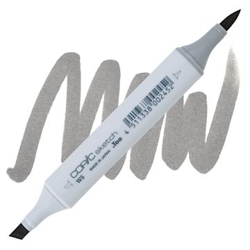 Open in modal - Copic Sketch Marker - Warm Gray W5 marker and swatch