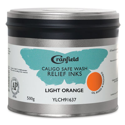 Cranfield Caligo Safe Wash Relief Ink - Light Orange, 500 g