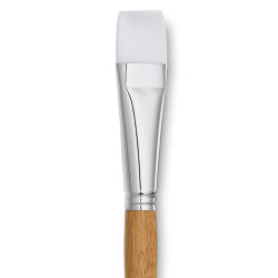 Grumbacher Bristlette Brush - Bright, Long Handle, Size 12