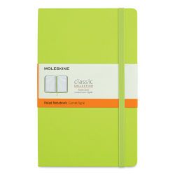 Moleskine Classic Hardcover Notebook - Lemon Green, Ruled, 8-1/4" x 5"