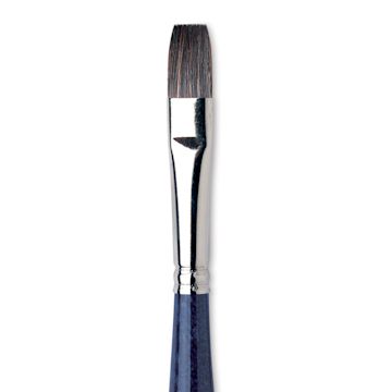 Open in modal - Da Vinci Sable Mix Brush - Flat Wash, Short Handle, Size 10 close up
