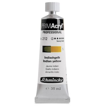 Open in modal - Schmincke Primacryl Professional Acrylic Paint - Indian Yellow, 35 ml Tube