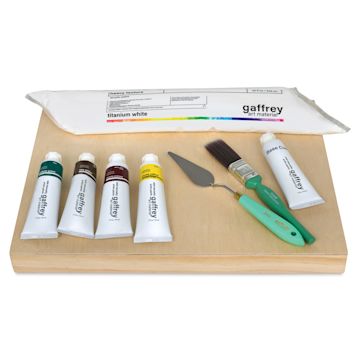 Open in modal - Gaffrey Heavy Body Texture Acrylic Paints - Set of 10, Van Gogh Sunflowers