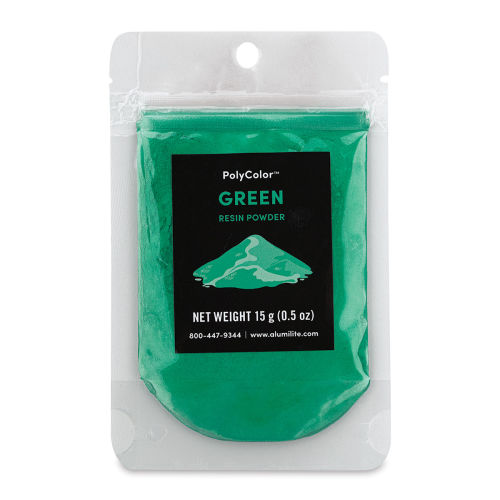 PolyColor Resin Pigment Powder - Green, 15 g | BLICK Art Materials