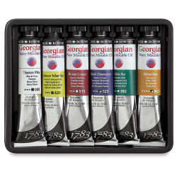 Water Mixable Oil Paint Sets - Starter Set of 6 20 ml Tubes in tray