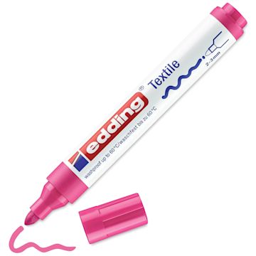 Open in modal - Edding 4500 Textile Pen - Neon Pink