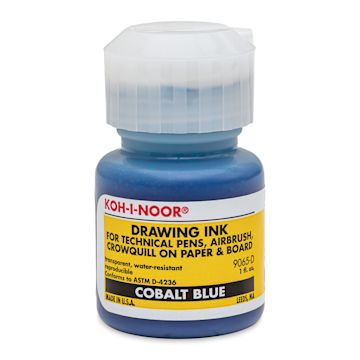 Open in modal - Koh-I-Noor Water-Resistant Drawing Ink - 1 oz, Cobalt Blue