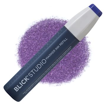 Open in modal - Blick Studio Marker Refill - Navy Blue, 073, swatch and refill