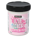 DecoArt Love Color, Glittertex Texture Acrylic Paint - White