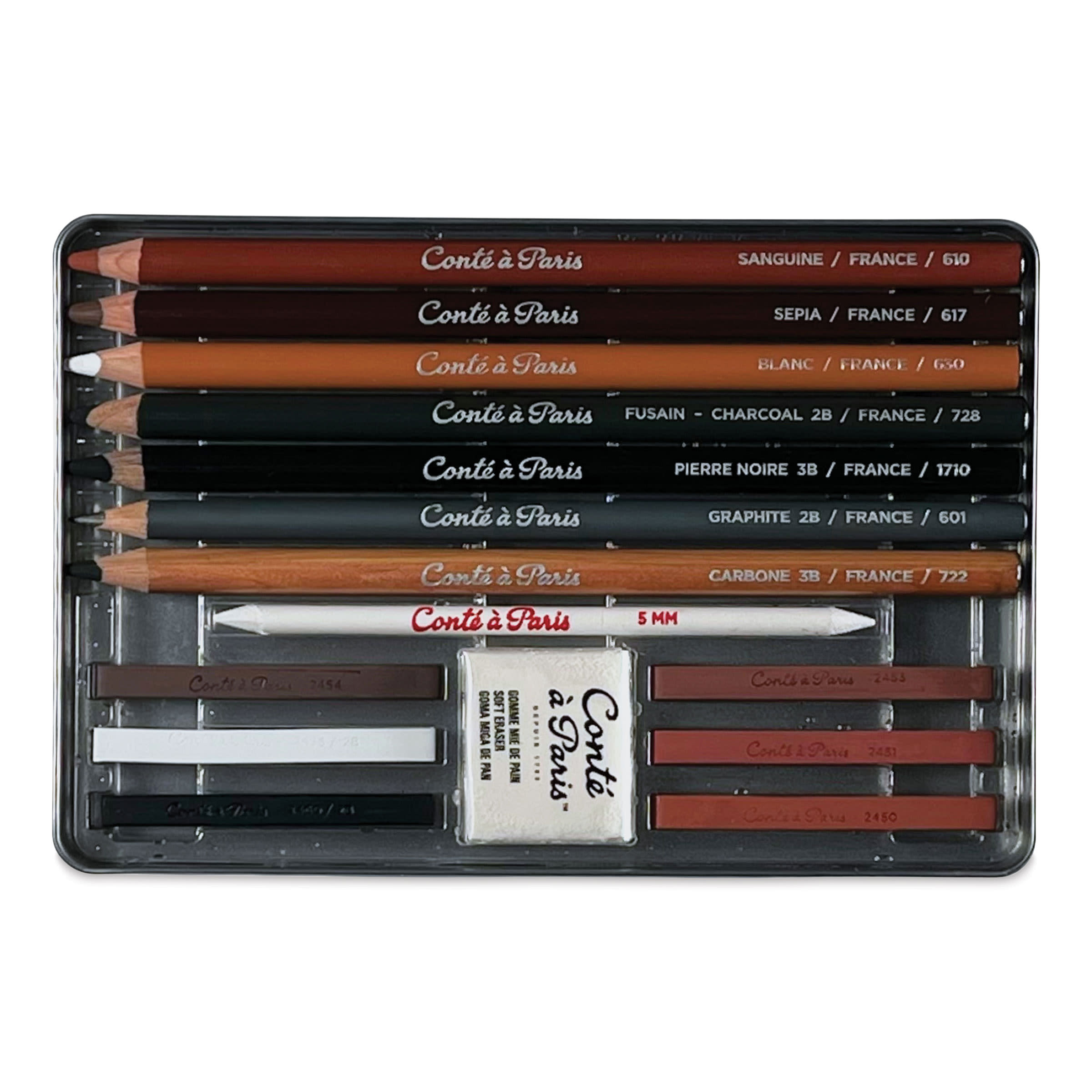 Conté à Paris Sketching Set - Set of 15, contents