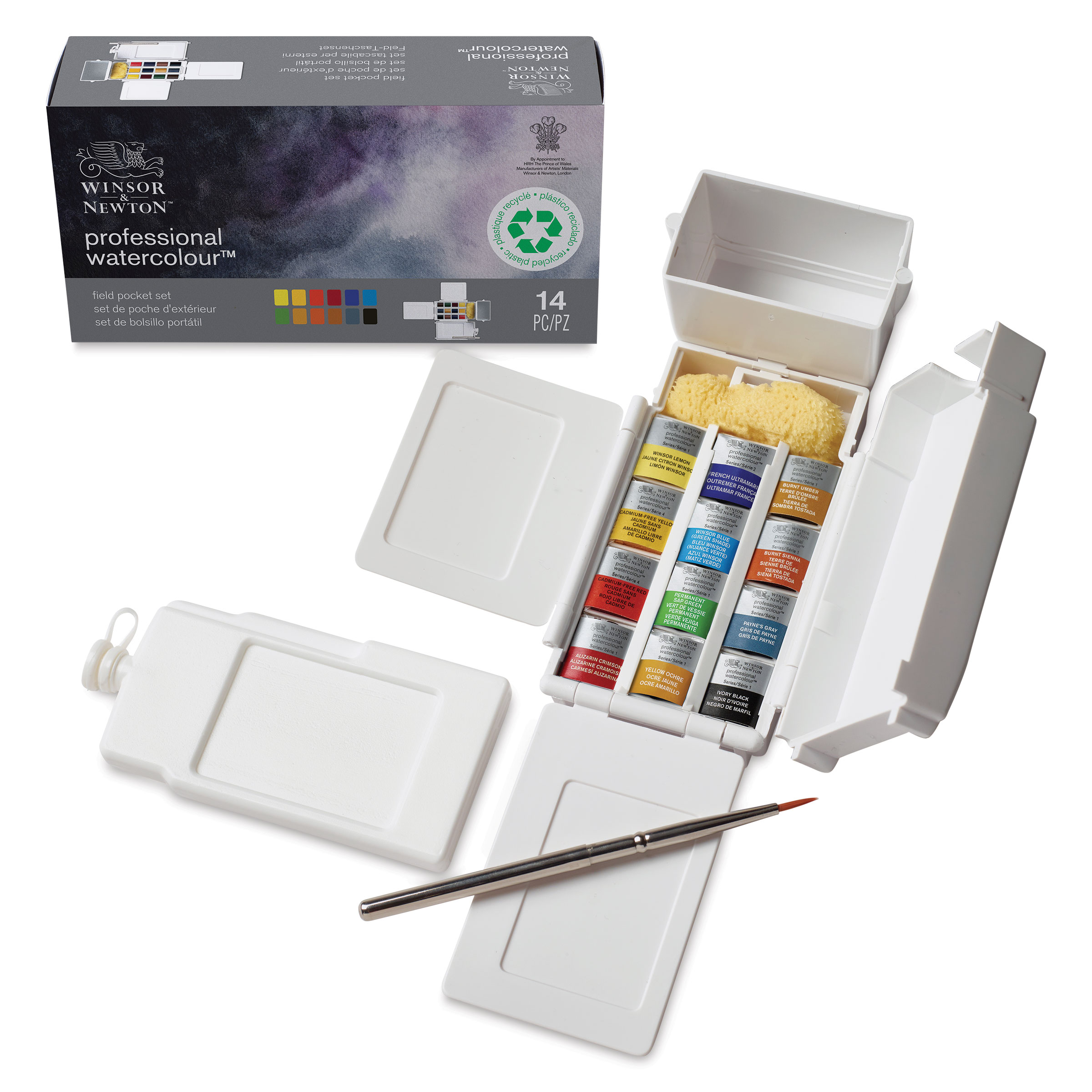 Winsor & Newton フィールドボックスセット Winsor & Newton Professional Watercolor – Field Pocket Set