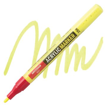 Open in modal - Amsterdam Acrylic Marker - Reflex Yellow, 2 mm marker and swatch