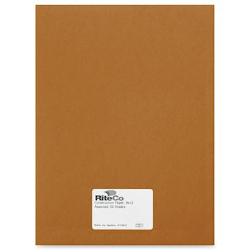 Open in modal - RiteCo Construction Paper - Brown, 9" x 12", 50 Sheets
