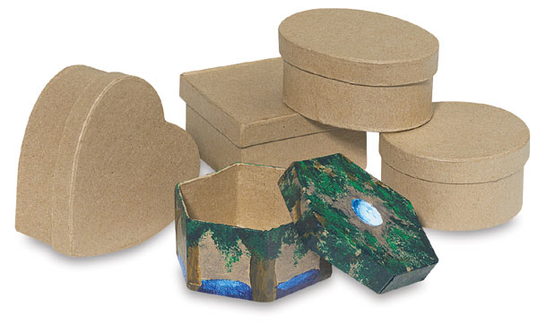 DIY Simple Cardboard Box  Paper Mache box 