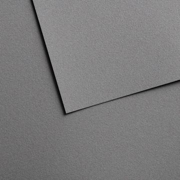 Open in modal - Canson Mi-Teintes Velvet Sheet - 19.5" x 25.5", 611 Graphite Grey, 430 gsm, Single Sheet
