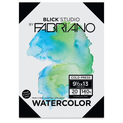 
Watercolor Paper, Pkg of 20 Sheets Cold Press 140lb  Front of Package