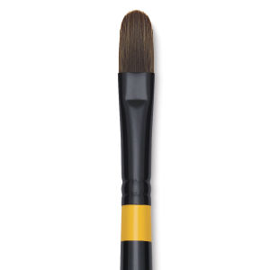 Utrecht Manglon Synthetic Brush-Filbert, Size 14, Long Handle
