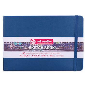 Open in modal - Royal Talens Art Creations Sketchbook - 5.8" x 8.3", Navy, front