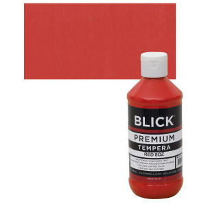 Blick Premium Grade Tempera - Red, 8 oz bottle