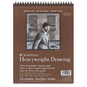 Strathmore Heavyweight Drawing Pad - 8" x 10", 24 Sheets, 100 lb (163 gsm).