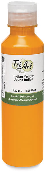 Tri-Art Liquid Artist Acrylics - Indian Yellow, 120 ml bottle