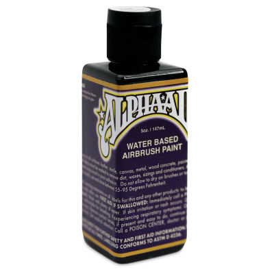 Alpha6 AlphaAir Airbrush Ready Paint - Jet Black, 5 oz, Bottle