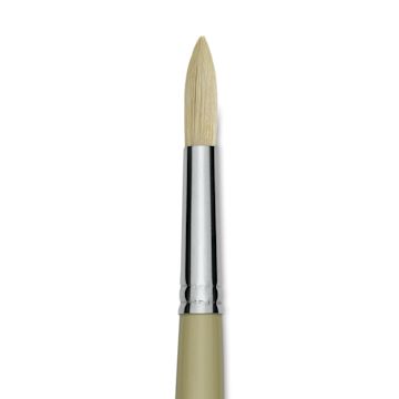 Open in modal - Robert Simmons Signet Brush - Round, Long Handle, Size 8 close up